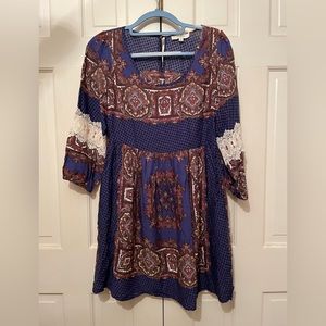 UMGEE Peasant Boho Dress Size Medium